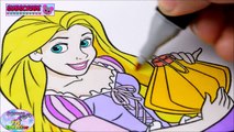 Disney Coloring Book Tangled Rapunzel Princess Episode Surprise Egg and Toy Collector SETC