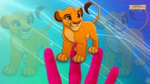 Los leones Dedo de la Familia de la Canción | Simba, Alex | Real y dibujos animados de los LEONES | canciones infantiles para los niños