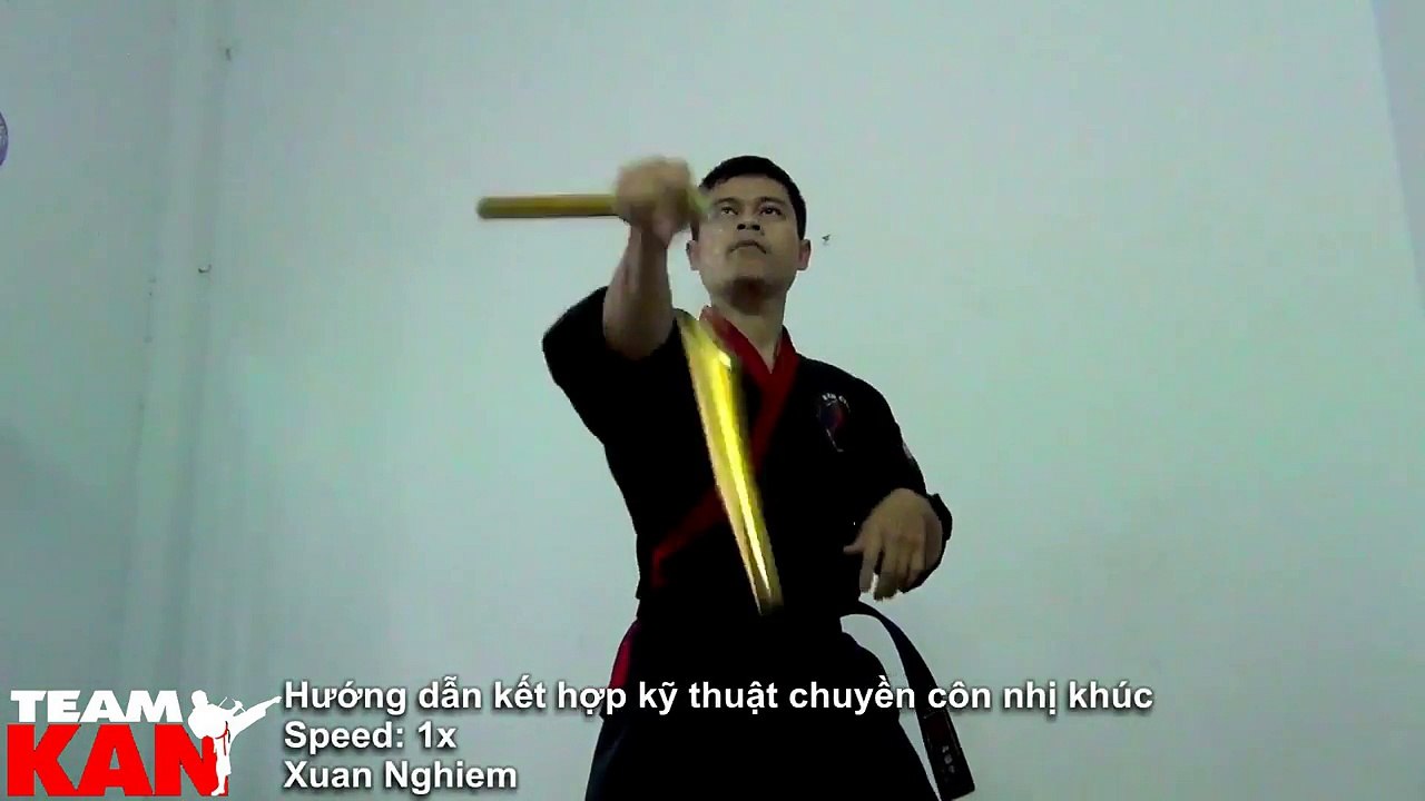 #105 - Hướng dẫn kết hợp kỹ thuật chuyền côn nhị khúc - Lớp dạy côn nhị khúc - nunchaku tutorial