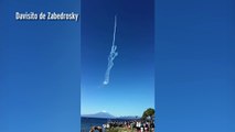 Horror as giant UFO almost collides with air force jet above crowd of people at aerobatics show