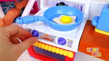Baby Dolls Twin Babies Lil Cutesies Doll Eating Play Doh Food Cooked for Breakfast Toy Vid