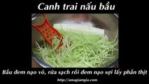 Canh trai nấu bầu