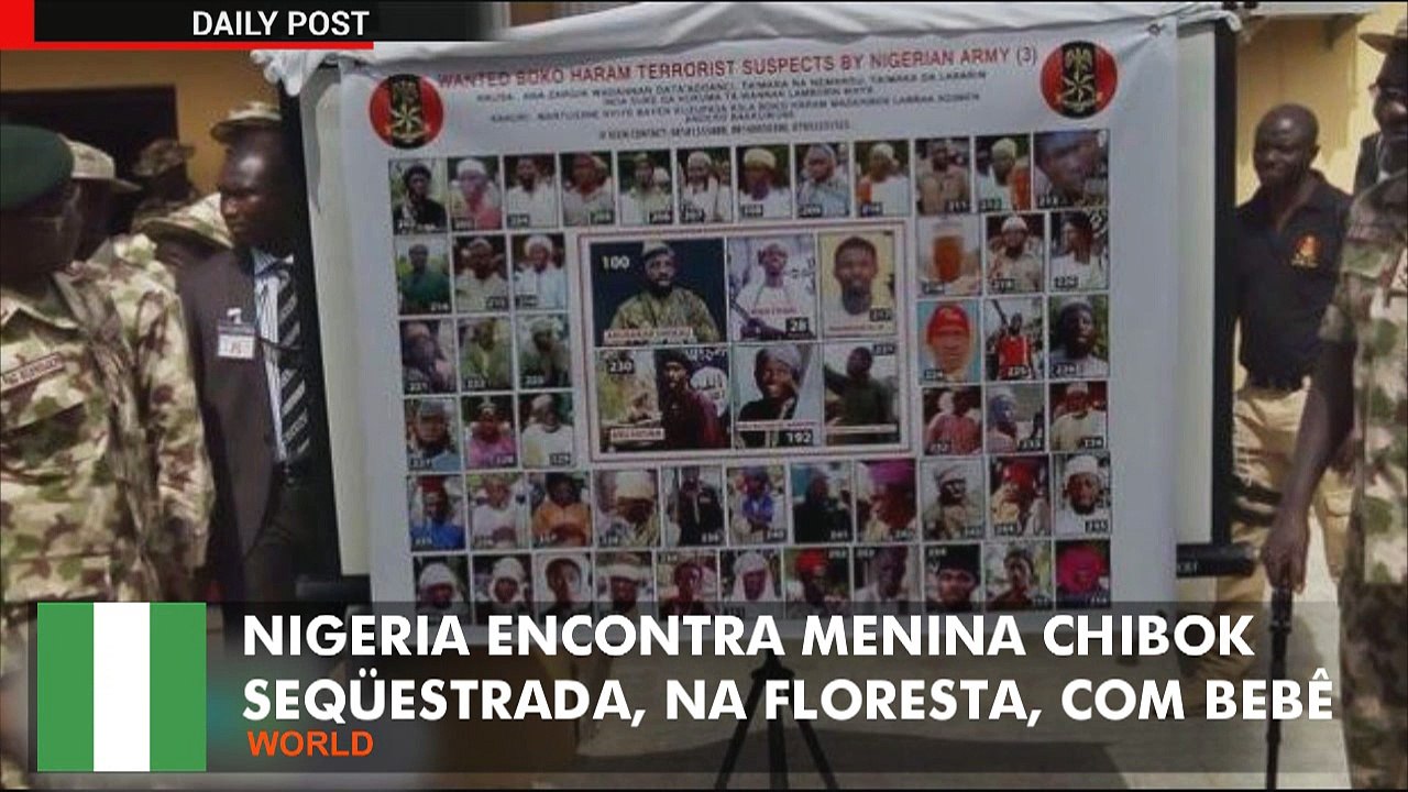 Menina Chibok desaparecida encontrada na floresta com bebê em seus braços.