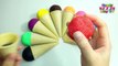 Rainbow With Play Doh Fruits and Vegetables | Learn Colours with Play Doh Foam fruits and