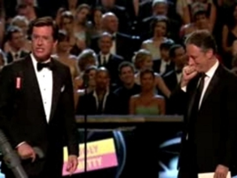 Jon and Stephen at the Emmy's