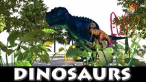 Dinosaurio de la Familia Dedo 5 horas de recogida| Vivero inglés 3d rimas