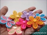 Comb order to roll twist Quilling flowers