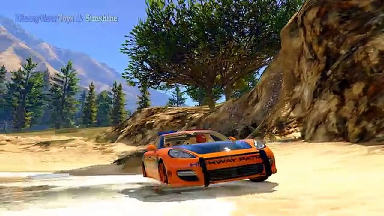 Los Coches de policía en CAMIÓN con Spiderman dibujos animados para Niños canciones infantiles Canciones para Niños