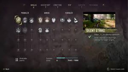 Horizon Zero Dawn - Informações sobre o sistema de level, level máximo e árvore de habilidades