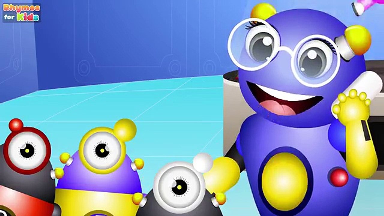 Five Little Monkeys Jumping On The Bed | Part 2 - The Robot Monkeys | ChuChu TV Kids Songs