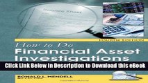 eBook Free How to Do Financial Asset Investigations: A Practical Guide for Private Investigators,