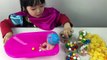 Learn Colors! Baby Doll Bath Time Dubble Bubble Rainbow Gum How to Bath Baby Educational V