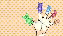 Mega Gummy Bear Crying Crashed with Monster Truck! Finger Family Nursery Rhymes for Kids