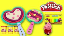 Play Doh Clay Toys! - Make Ice-cream star rainbow for Peppa pig videos kids
