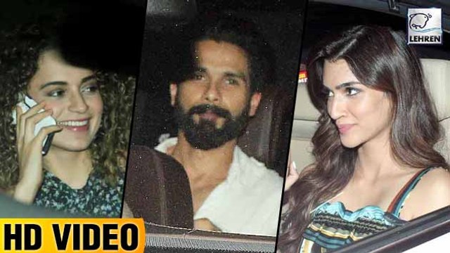 Bollywood Celebs ATTENDED Rangoon Special Screening | Shahid Kapoor, Kangana Ranaut