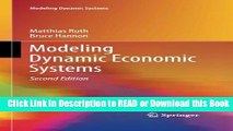 Best PDF Modeling Dynamic Economic Systems (Modeling Dynamic Systems) Online PDF