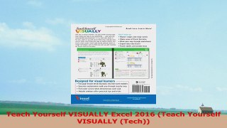 READ ONLINE  Teach Yourself VISUALLY Excel 2016 Teach Yourself VISUALLY Tech