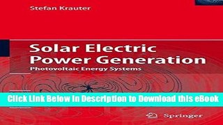 Download [PDF] Solar Electric Power Generation - Photovoltaic Energy Systems: Modeling of Optical
