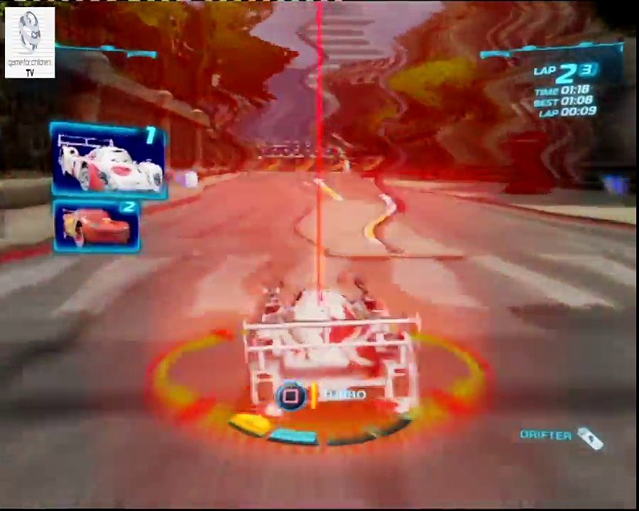 Cars 2 The Video Game Shu vs Carla vs Francesco 3 Player Race on Buckingham Sprint