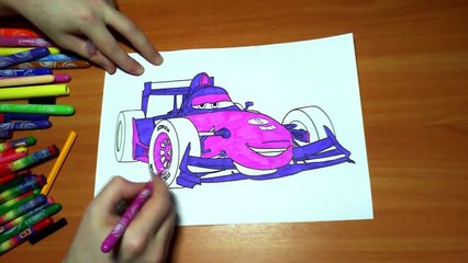 Cars New Coloring Pages for Kids Colors Coloring colored markers felt pens pencils