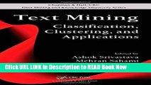 PDF Online Text Mining: Classification, Clustering, and Applications (Chapman   Hall/CRC Data