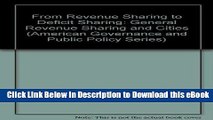 eBook Free From Revenue Sharing to Deficit Sharing: General Revenue Sharing and Cities (American
