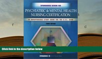 Ebook Online Springhouse Review for Psychiatric and Mental Health Nursing Certification  For Kindle