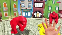 3d animation cartoon Fat spiderman Finger family - Dinosaurs Frozen elsa Rhymes for Kids