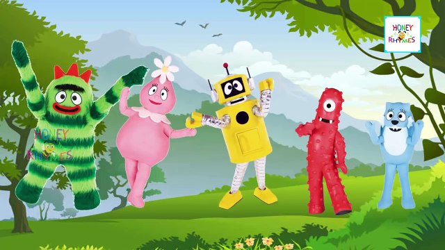 Finger Family Funny Nursery Rhymes | Yo Gabba Gabba Tree Fu Tom Talking Tom Handy Manny Fr