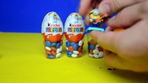 10 Minion Surprise Kinder Eggs Play doh Unwrapping Surprise eggs