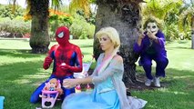 Congelados Elsa y Spiderman Bebé con la Caca de la Princesa Anna Joker Super Broma Héroe En la Vida Real