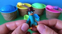 Clay Slime Surprise Eggs Ice Cream Cupcakes / Shopkins Minions Dinosaur Surprise Toys