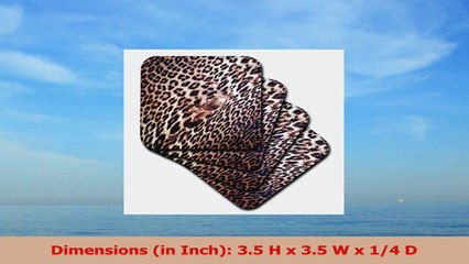 3dRose cst380272 Exotic Leopard Animal Print Nature Soft Coasters Set of 8 a30e2d52