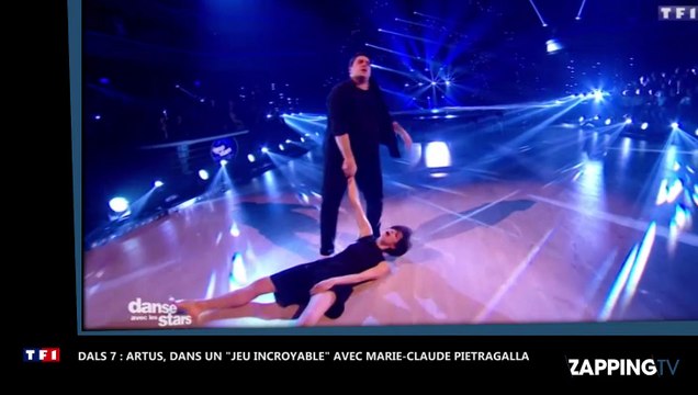 Artus, dans un jeu incroyable pour sa danse avec Marie-Claude Pietragalla
