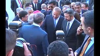 PM visiting the part of Turkish Parliament that was damaged in the 15th July 2016 failed military coup