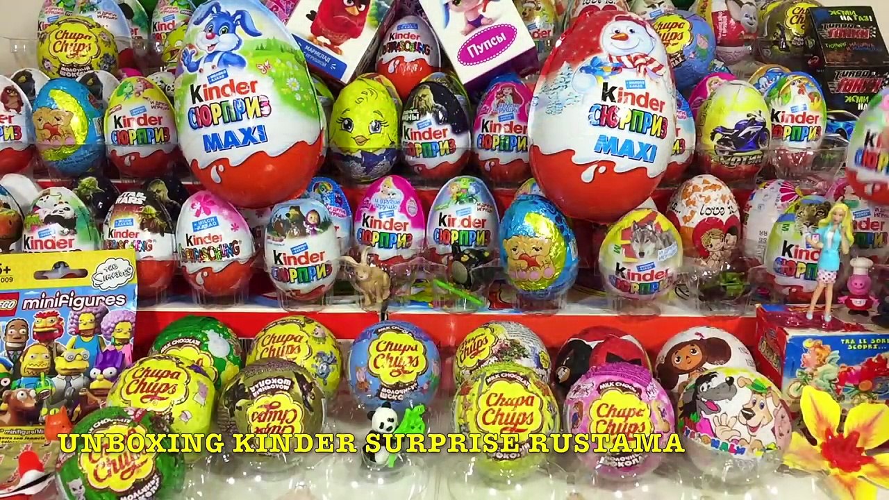 Unboxing Kinder Surprise Kinder Sorpresas Фиксики,Paperas Пеппа,masha y el Oso,Minions,Angry