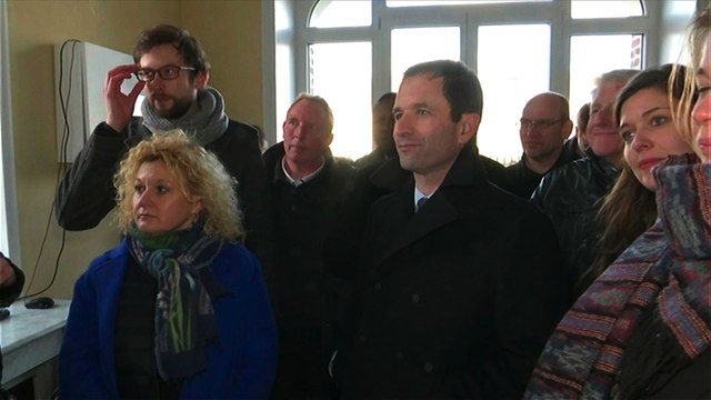 Benoît Hamon en campagne dans le Pas-de-Calais
