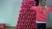 PYRAMIDE COCA COLA 100 CANETTES • On joue au bowling avec !  -) - Studio Bubble Tea unboxing-3yC6R8abFlo