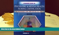 Popular Book  Springhouse Review for Psychiatric and Mental Health Nursing Certification  For Trial