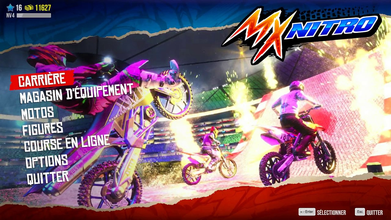 [vf] MX Nitro: #3 - Courses avancées (Drag, saut de la mort, etc...)