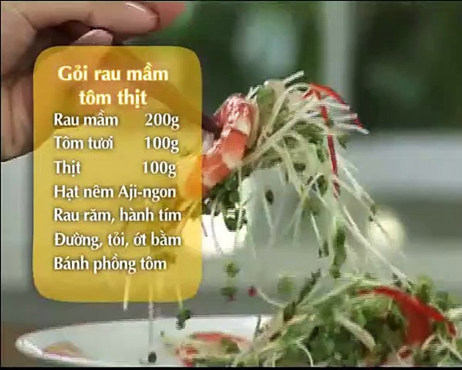 Clip Hướng Dẫn Làm Món Gỏi Rau Mầm Tôm Thịt - Món Ngon Mỗi Ngày