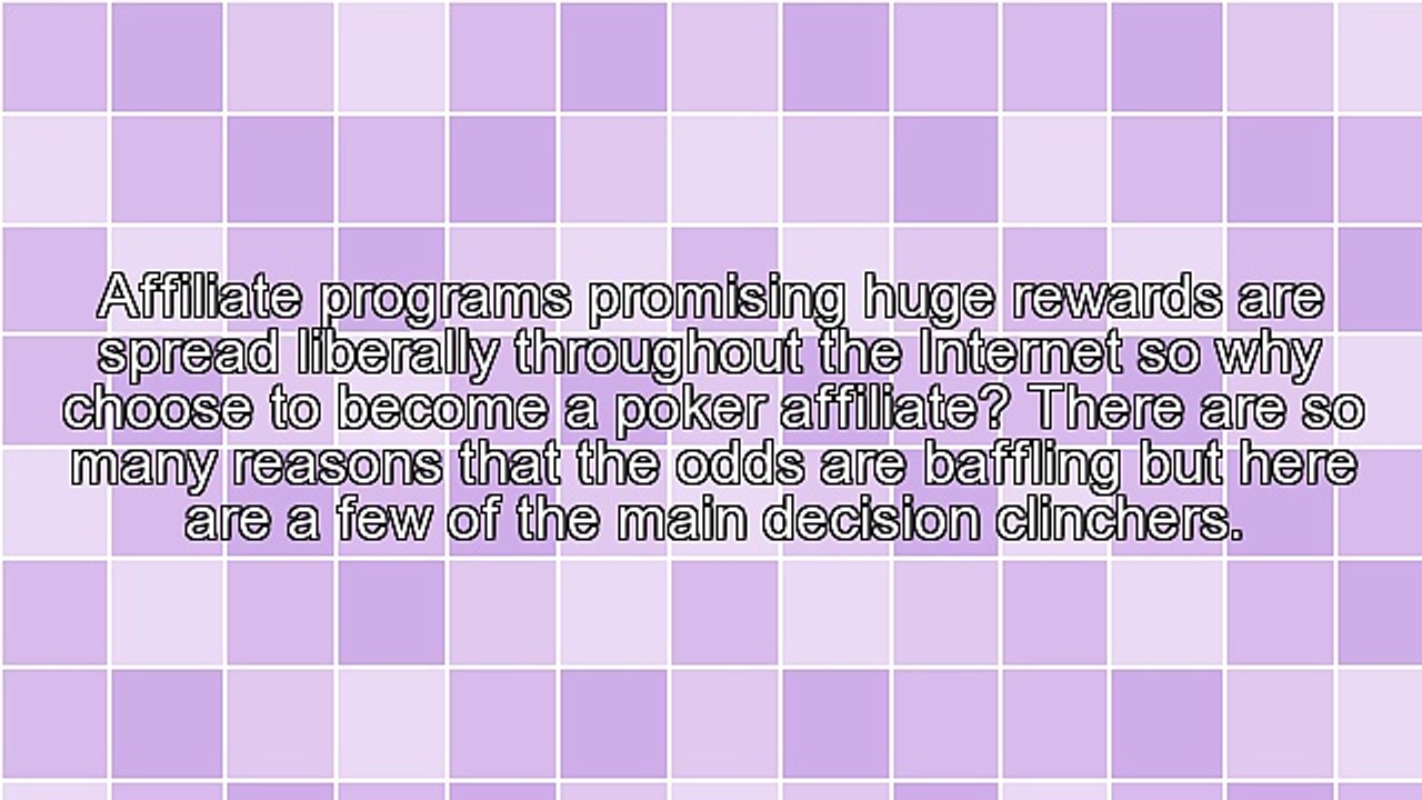 Poker Affiliate Program: Top Reasons To Sign Up And Promote