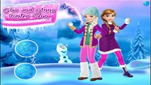Disney Princesses Elsa Anna Rapunzel Snow White Winter Fun Dress Up Game for Girls