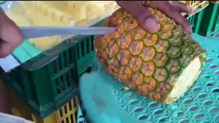 Peel the pineapple world's fastest