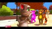 Talking Tom and Friends & Wheels On The Bus Colors for Kids / Nursery Rhymes Children Song