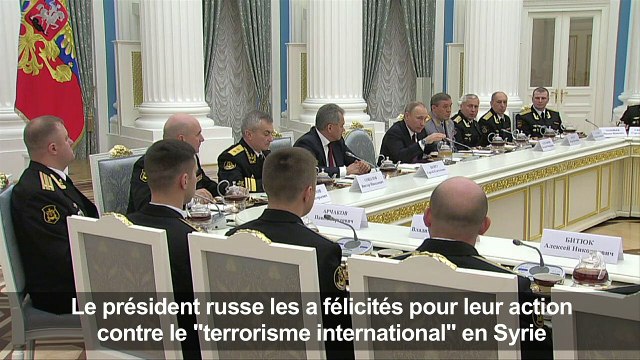 Syrie: Poutine satisfait de la lutte contre le terrorisme