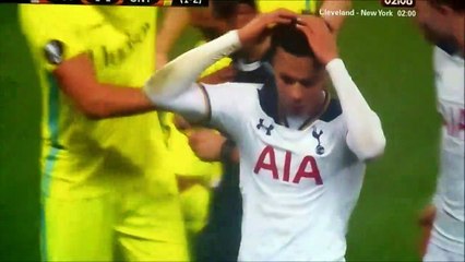 Dele Alli Red Card For Horror Tackle vs Brecht Dejaegere
