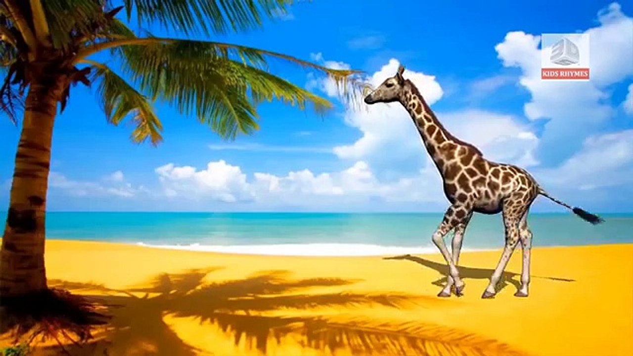 Finger Family Giraffe | Animal Finger Family Nursery Rhymes Songs For Children
