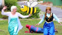 Человек-паук против замороженные Эльза против гигантской пчелы! ж/ Анна, Халк, Малефисента реальной жизни супергероев смешные