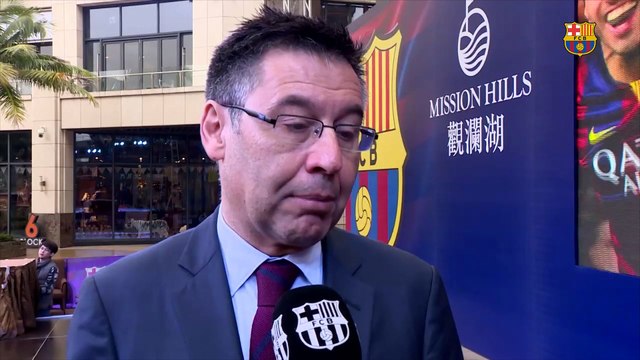 Josep Maria Bartomeu and Ken Chu analyse the FCB – Mission Hills agreement